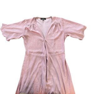 Pink Polka Dot Lulus Dress - M